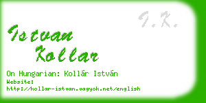 istvan kollar business card